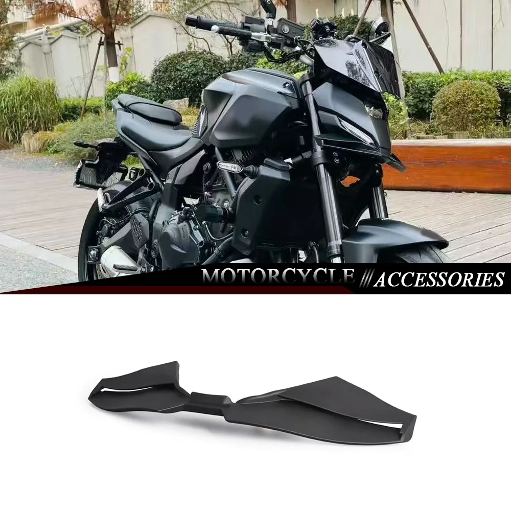 

MT-07 2025 New Motorcycle Front Spoiler Kit Downforce Naked Frontal Spoilers Winglet Aerodynamic Wing For Yamaha MT07 MT 07 mt07