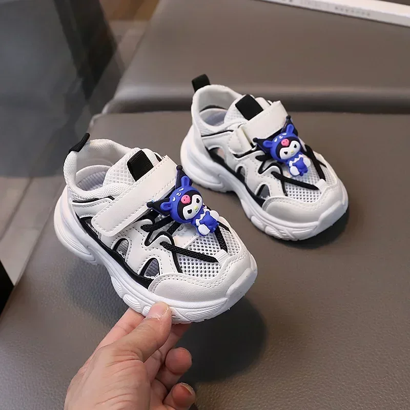 Summer Toddler Baby Kids Design Walking Shoes Sneakers Sanrio Kuromi Non-slip Casual Shoes Boys Girls Breathable Outdoor Shoes