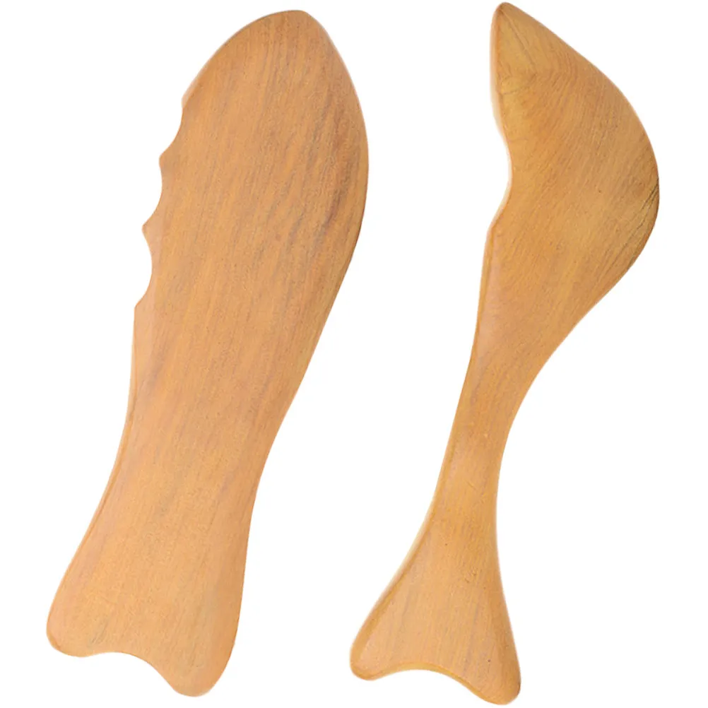 

2 шт. деревянных массажных досок Гуаша специальной формы для глубокого массажа плеч, шеи и тела, для снятия мышечного напряжения