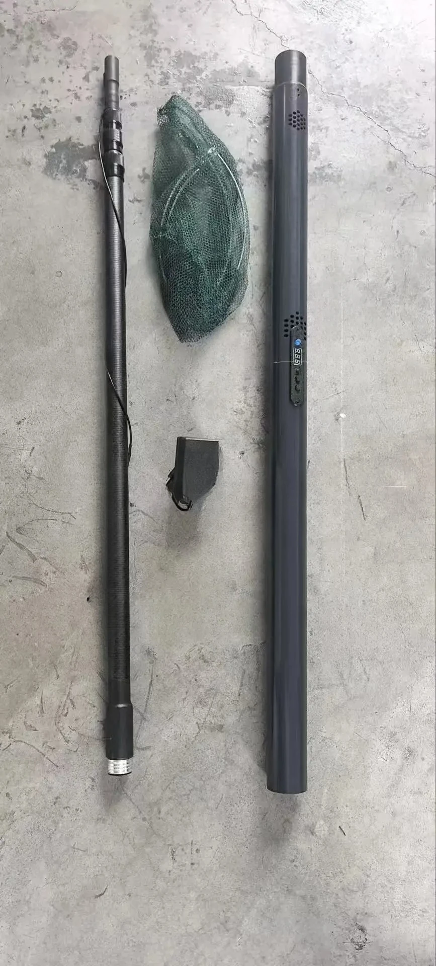 Electric Landing Net，4.2m 9000W  Ultra-light Aluminum Alloy Electric Automatic Telescopic Fishing Net Foldable Hand Tool