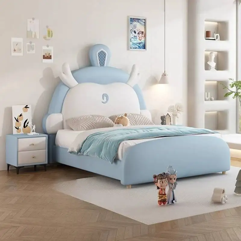 

Boys Storage Kids Beds Minimalist White Cheap Wooden Custom Kids Beds Single Design Modern Lettino Per Bambini Furniture Home