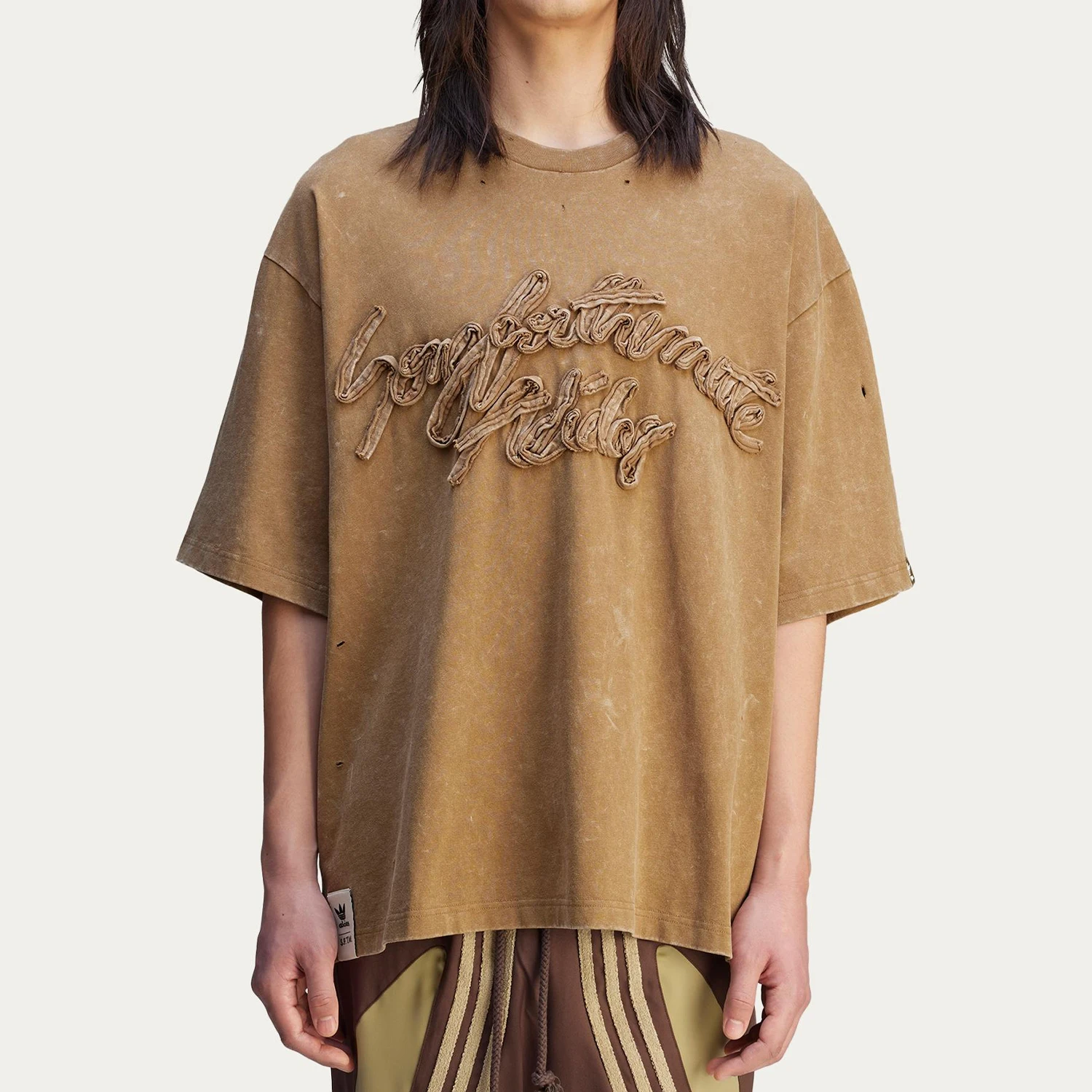 

Женская футболка Adidas Originals Trefoil в стиле ретро, свободного кроя, повседневная, с коротким рукавом KA7995