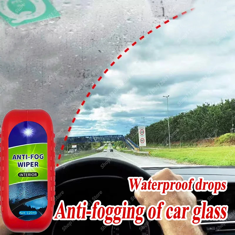 120ml รถแก้วเคลือบฟิล์มน้ํามันแปรงทําความสะอาดกระจกมองหลัง Anti-FOG Rain-proof Windows ทําความสะอาดกระจกซ่อมโคมไฟขัด