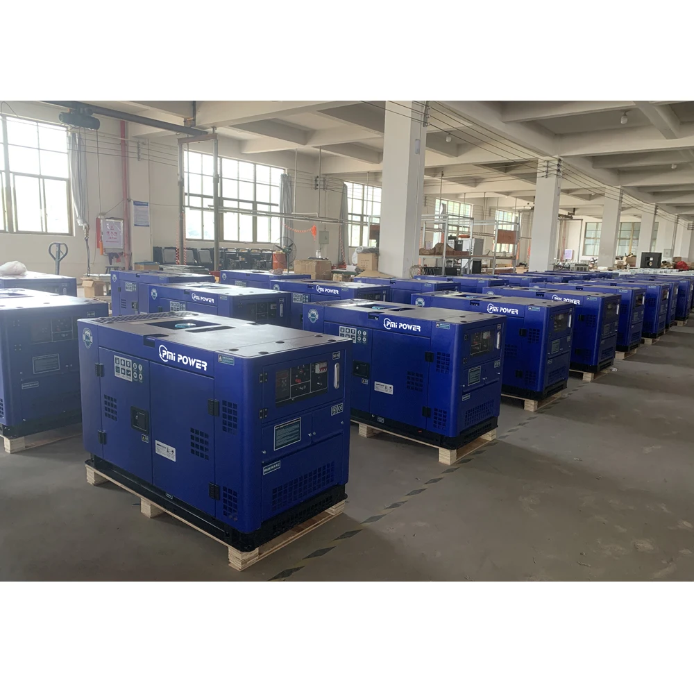 10kW Auto Start Open Type 12kVA Air Cooled One/Three Phase Open/Silent Type Portable Diesel Generators