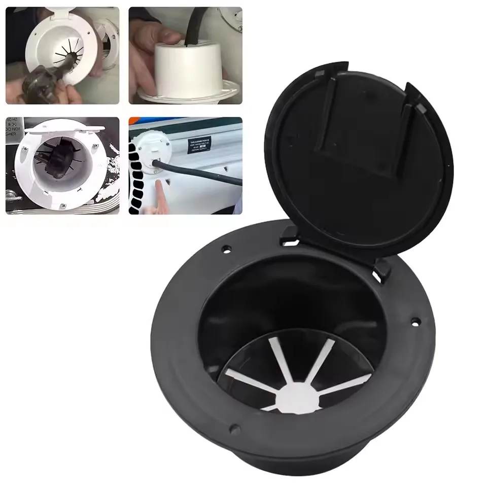 Round Electric Cable Cord Hatch Power Cords Round Polar For RV Truck Boat Camper For 30/50 Amp Cords Durable RV Accessories