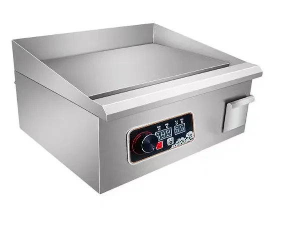 Plancha Eléctrica Comercial en Oferta, Cocina de Inducción, Parrilla Teppanyaki de Acero Inoxidable para Mostrador