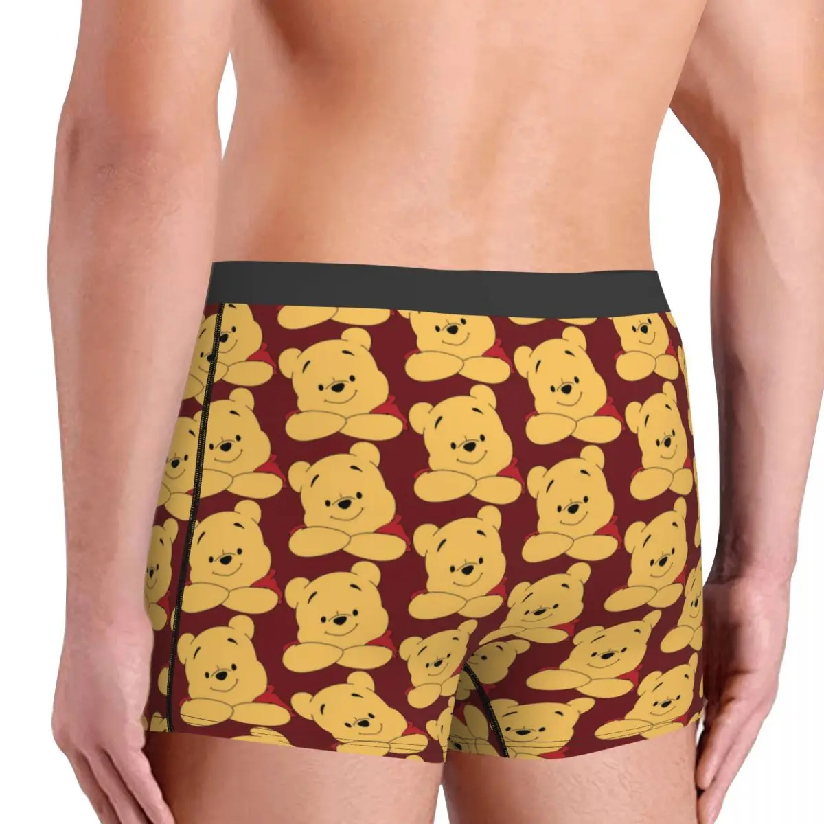 أزياء مخصصة ويني ذا بوه الكرتون الملاكمين السراويل سراويل الرجال السروال تمتد ملخصات الملابس الداخلية
