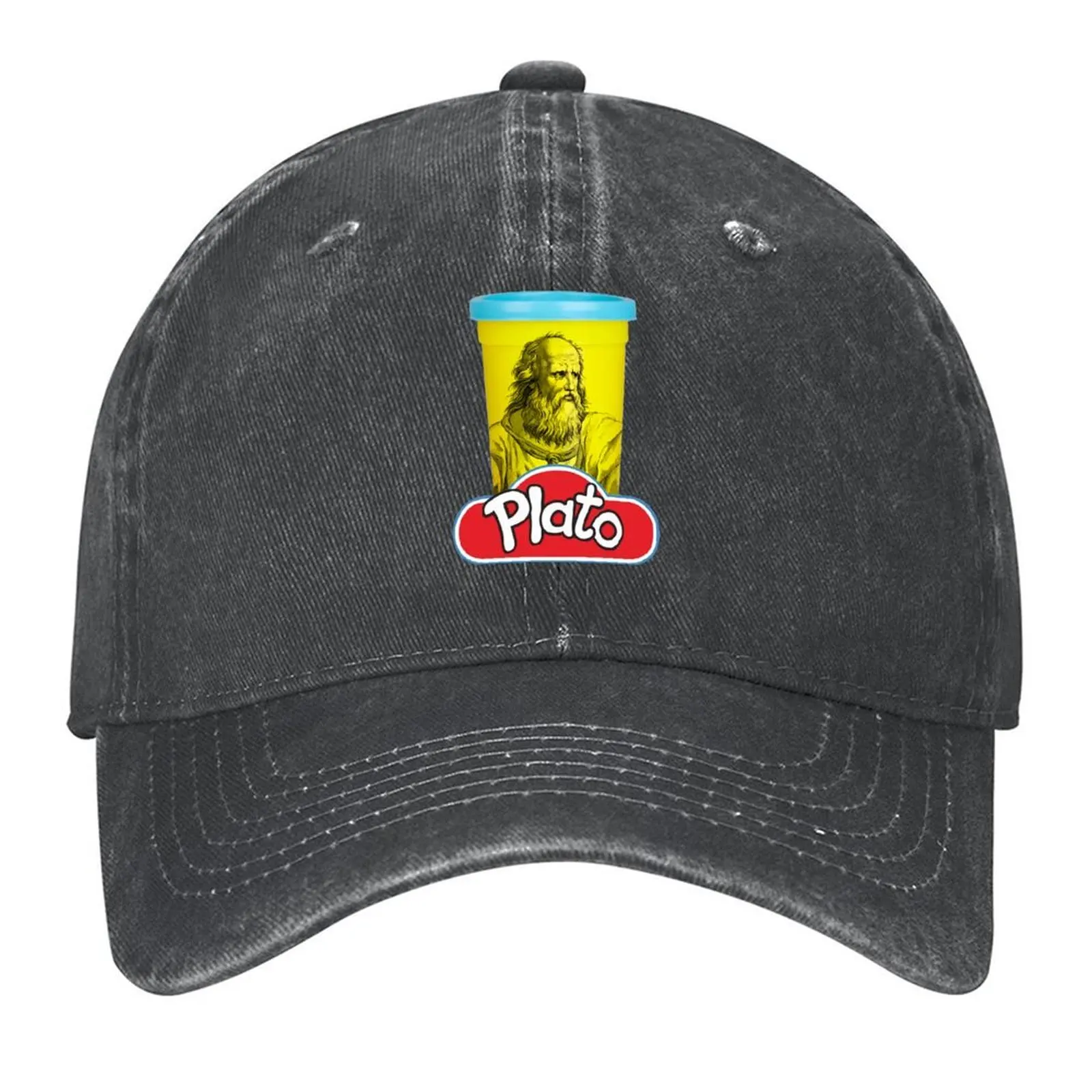 

Plato Play Doh Philosophy pun Baseball Cap Golf Hat Man Visor Snapback Cap Vintage For Man Women's