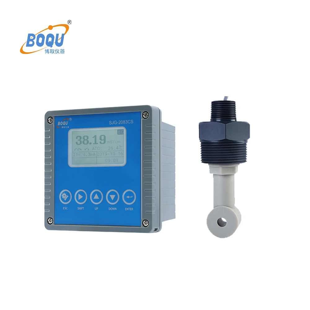 BOQU NaOH Sodium Hydroxide Electrical Conductivity of Water Meter for Copper