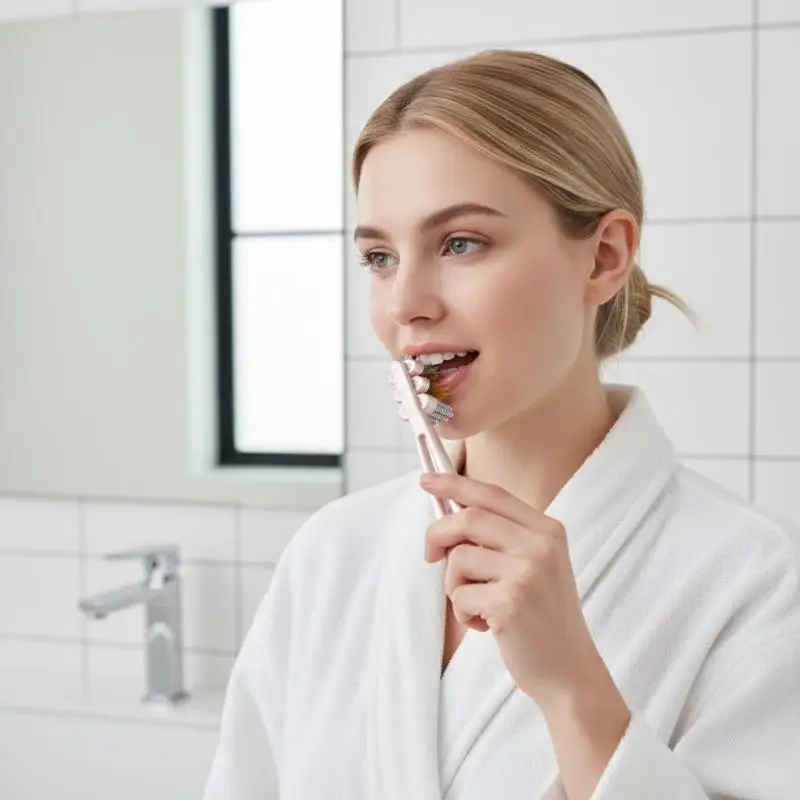 2Pcs Three Head Breathing Wide Toothbrush Mouth Clean Whitening Toothbrush Ultra-Fine Soft Hard Bristle Deep Cleaning For Adults