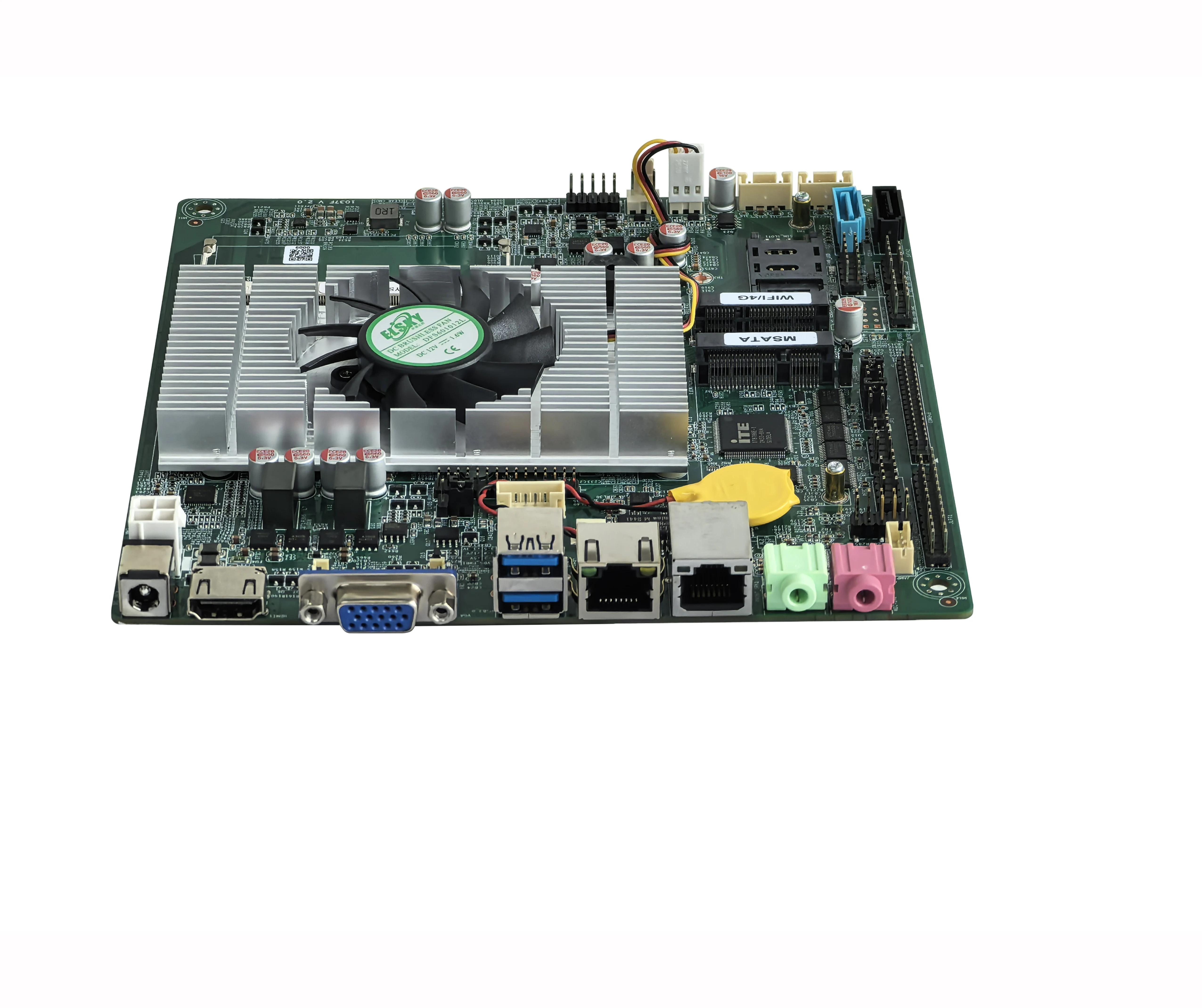 ELSKY Mini ITX Motherboard Support Ivy Bridge Celeron 1007U Celeron 1037U Pentium 2117U With 2/6*COM 1/2*LAN DDR3-8G