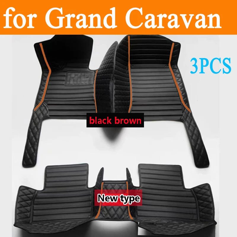 Car Mats Floor For Dodge Grand Caravan 2008~2020 7seat Waterproof Car Floor Mat Ceubre Pisos Para Autos Car Accessories Interior