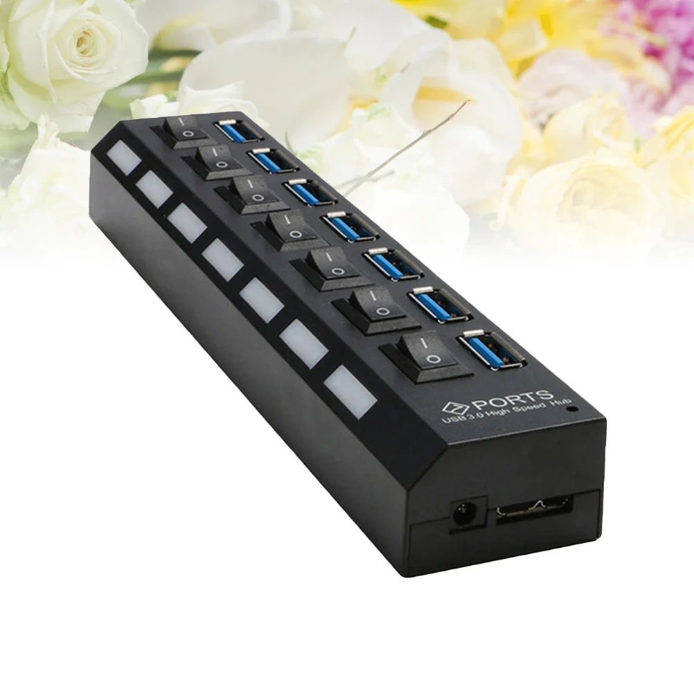 7 منافذ 3.0 محور الفاصل لأجهزة الكمبيوتر المحمول أجهزة الكمبيوتر المتينة عالية السرعة نقل البيانات 2.0 1.1 محور USB متوافق للكمبيوتر Usb