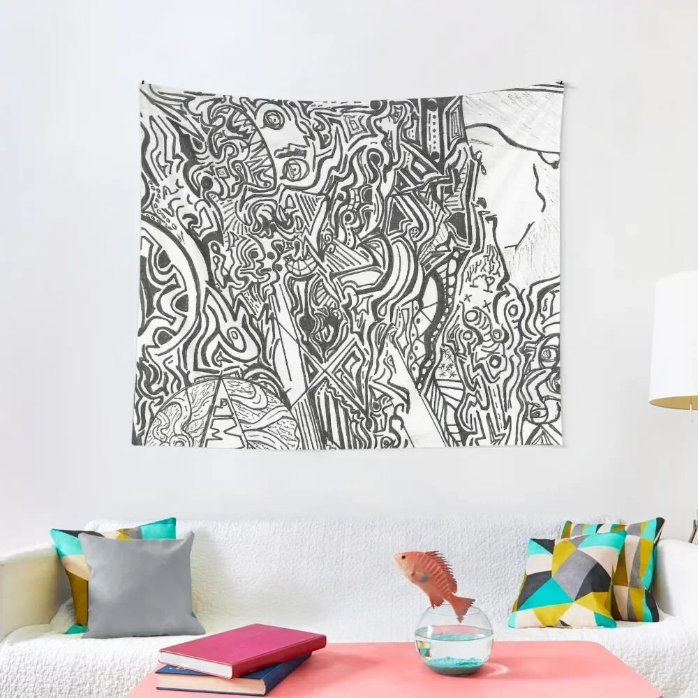 

Man in Chaos Art From The Other Side Tapestry Room Decor Korean Style Bedroom Decor Tapestry