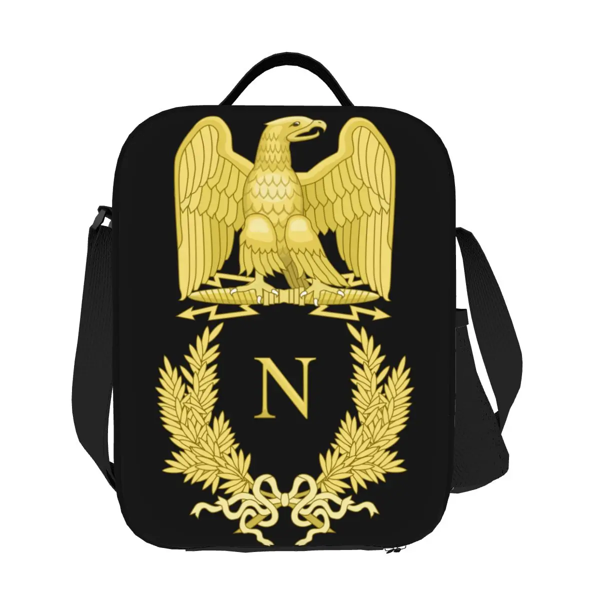 Emblem Of Napoleon Bonaparte Thermal Lunch Bag France French Empire Eagle Portable Lunch Tote for Kids Storage Bento Food Box