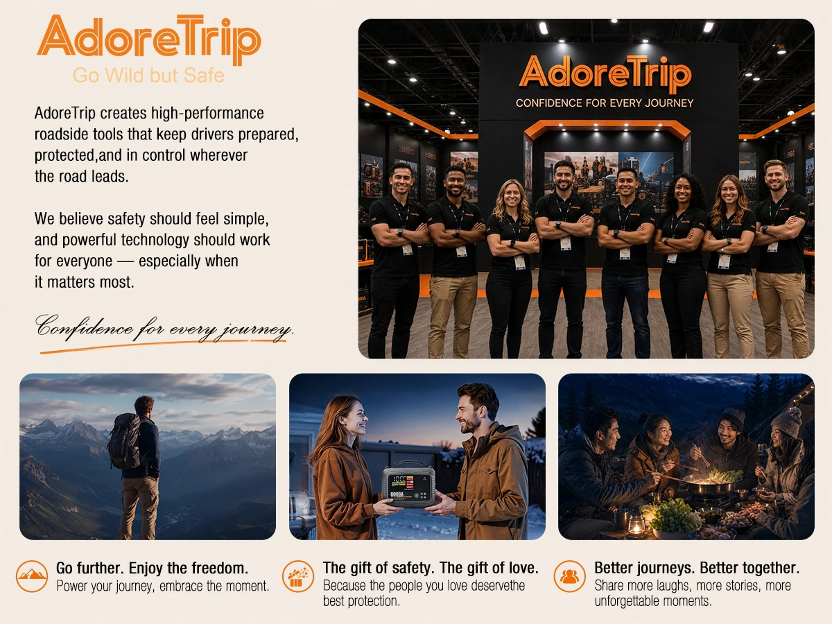 AdoreTrip Car 6250A Tragbares 12V Starthilfegerät Powerbank Auto-Batterie-Booster-Startergerät für Pickups, SUVs, Offroad-Fahrzeuge, 4x4, Boote – Detail 10