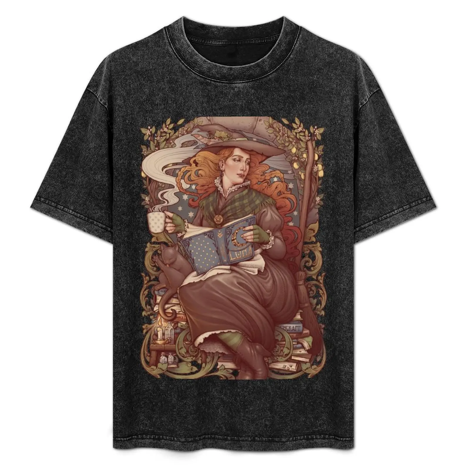 

NOUVEAU FOLK WITCH T-Shirt sports fans vintage clothes plus size men clothing