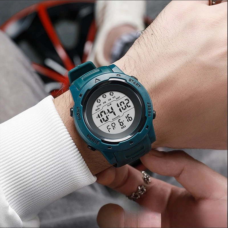 

New Fashionable Men's Watch Trendy Sports Night Light Alarm Clock Watch Casual Electronic Watch