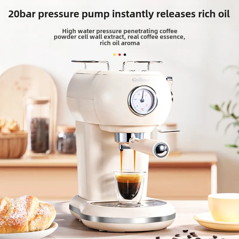 German coffee machine Small home mini Italian concentrated capsule powder semi-automatic milk foam