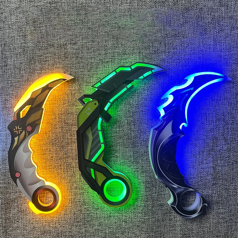 

Valorant Game Peripherals Acrylic Glowing Toy Model Championship Claw Knife Predatory Impressions Lightsaber Toy Sword Cosplay