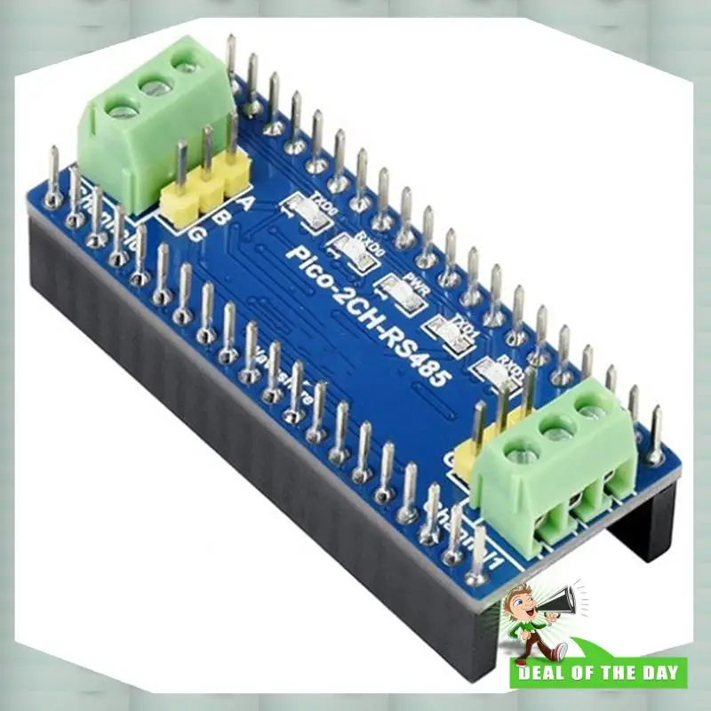Consegna in 24 ore 2X Pico-2CH-RS485, modulo RS485 a 2 canali per Raspberry Pi Pico, ricetrasmettitore SP3485, da UART a RS485, Pi Pi standard