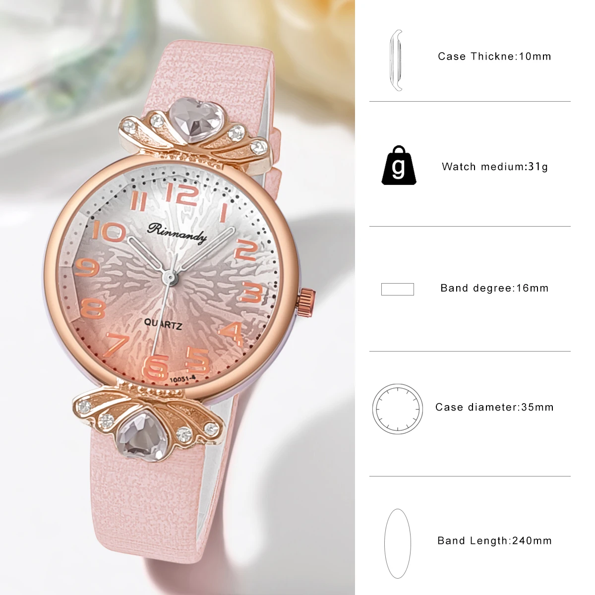 Fashion Women\'s Watch Leather Strap Wristwatch Quartz Watches For Women Clock Gift Reloj Mujer relogio feminino