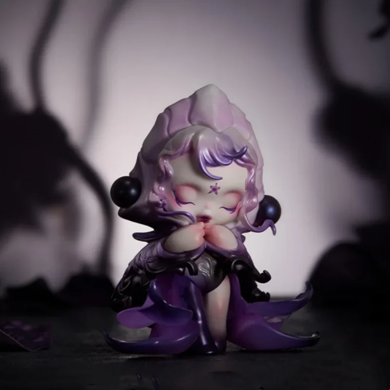 POPMART SKULLPANDA Petals In Four Acts Serie Blind Box Überraschungsbox Spielzeugpuppe Niedliche Anime-Figur Desktop-Ornamente