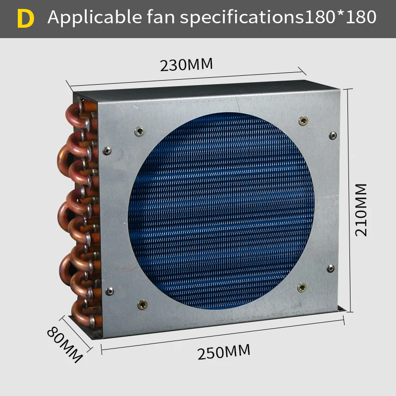 Reliable Refrigerant Media Condenser for Cooling Units Small Condenser Evaporator Customizable Global Shipping