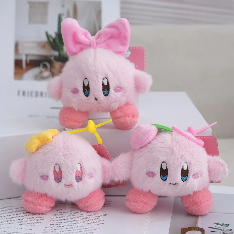 新しいかわいいスターカービィぬいぐるみペンダントアニメ漫画バックパックおもちゃぬいぐるみぬいぐるみ小さなギフトペンダント人形通学キーホルダーギフト