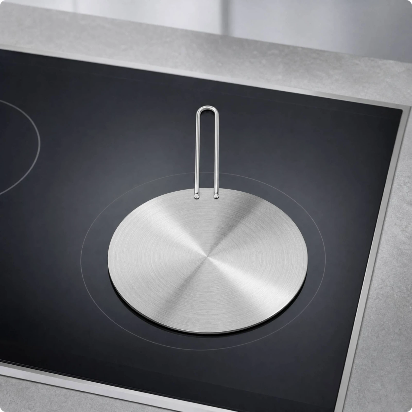 Kitchen Tool Sturdy Stainless Steel Heat Dispenser Plate with Handle Induction Cooktop Adapter Plate Easy to Clean for Simmering