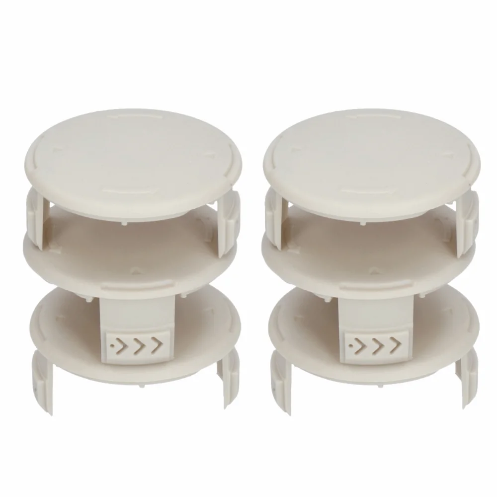 6PCS Grey Spool Cap Cover Compact Round Spool Cap ABS for Ryobi 522994001 10254EG RY40210A AC14HCA 3411546‑7G HM3411546BG