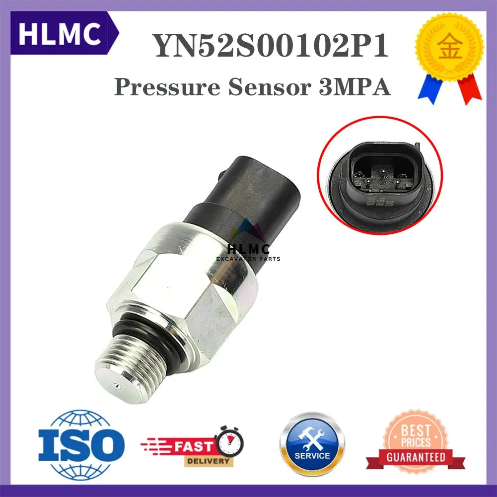 Excavator Parts SK200-10 SK210-10 SK250-10 SK200-8 Low Pressure Switch Sensor 3MPa YN52S00102P1