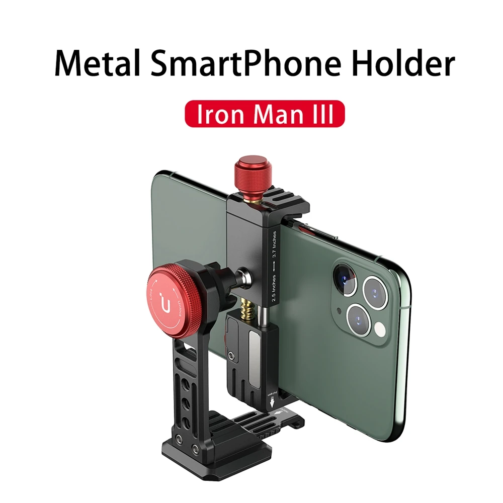 Top! ST-14 Vertical Shooting Smartphone Phone Mount Holder Tripod Mount Cold Shoe Vlog Tripod Mount for iPhone 11 Pro Max