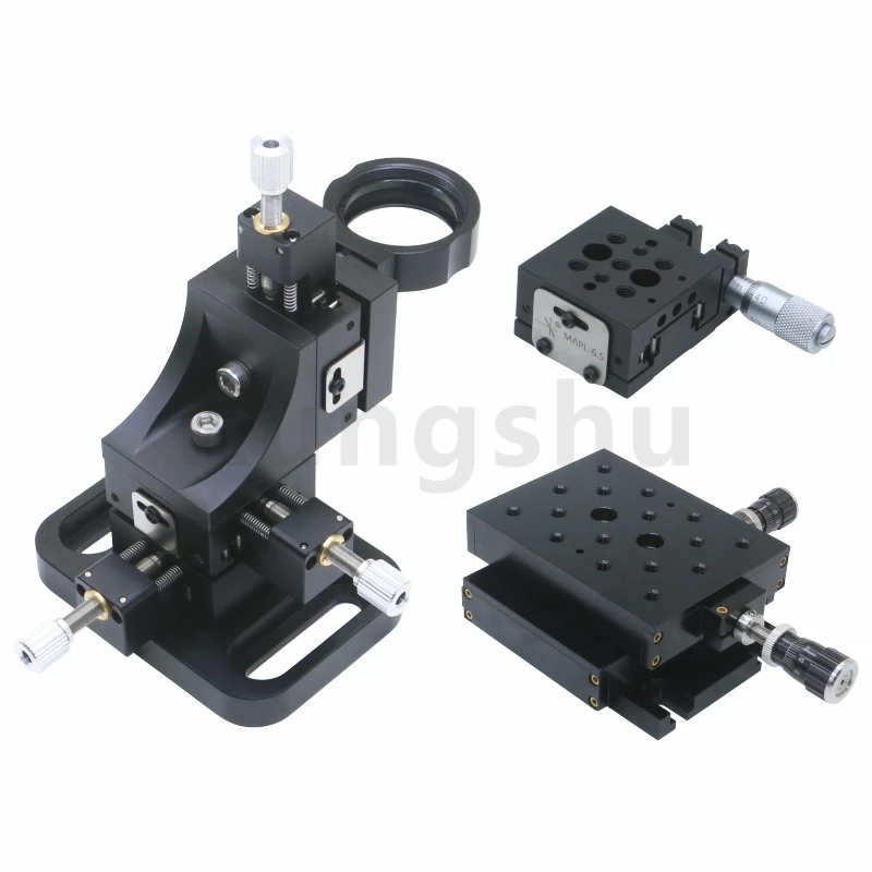 MAPL manual displacement slide\side drive\stroke 6.5mm\XYZ\adapter plate\bottom plate ight angle plate