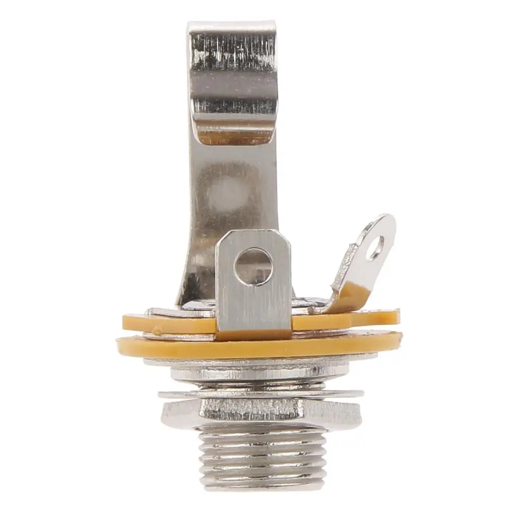 Single Track Guitar Output Jack Zinc Alloy Socket Acoustic Electric Guitar Parts for Bass Guitar