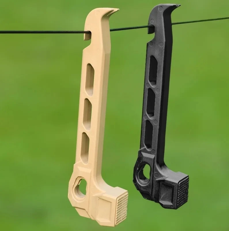 Ultra Light Portable PE Plastic Hammer Outdoor Camping Tent Stake Mallet For Beach Canopy Ground Peg Fixing Tool