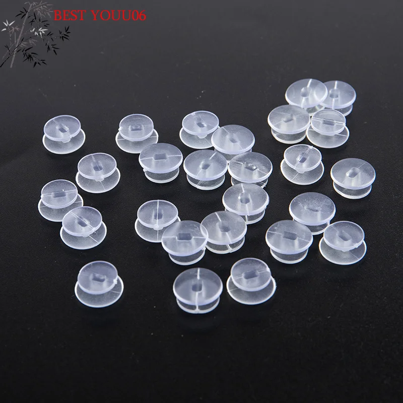 Hot 25Pcs Transparent Buttons Accessories For DIY Sandal Shoe Charms Jewelry Decor