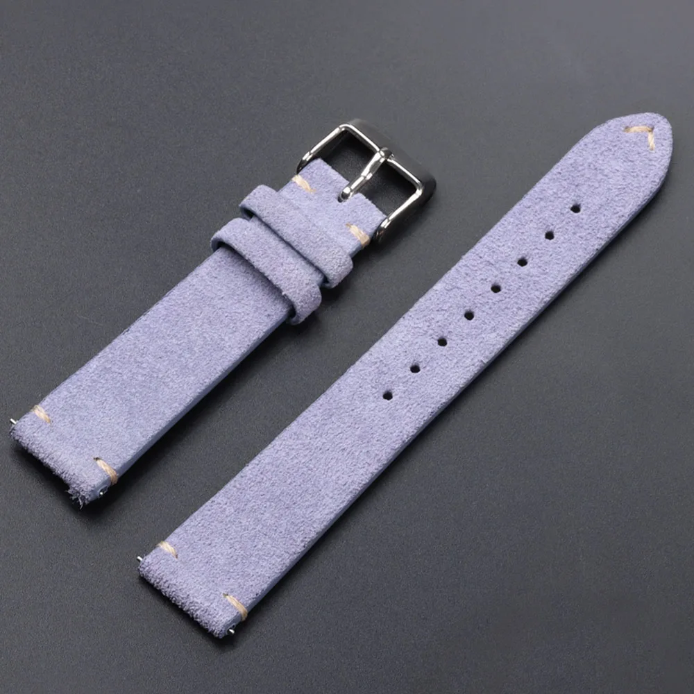 Soft Suede Quick Release Watch Strap for Seiko, 18/20/22mm
