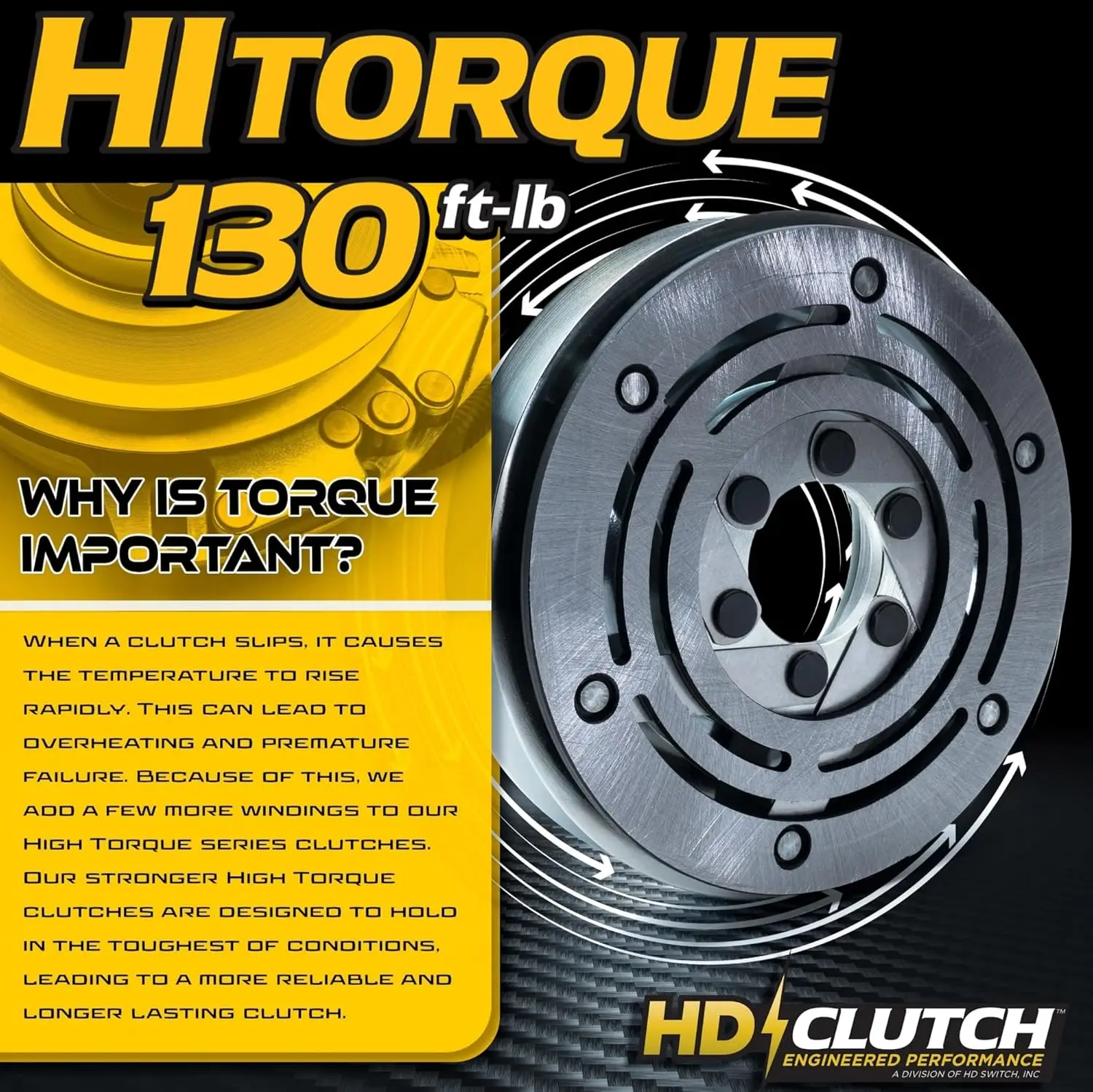 Hd Switch Bigbearing Hitorque 130Ftlbs Billet Pulley Electric Pto Clutch 126-4323 5219-200 Fits Exmark Radius E S Lawn Mowers