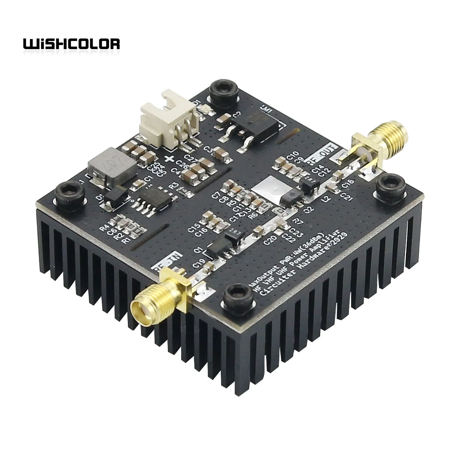 Wishcolor SBB5089 0.5~800MHz Microwave Power Amplifier VHF UHF RF Power Amplifier 36dBm DC Wide Supply Voltage