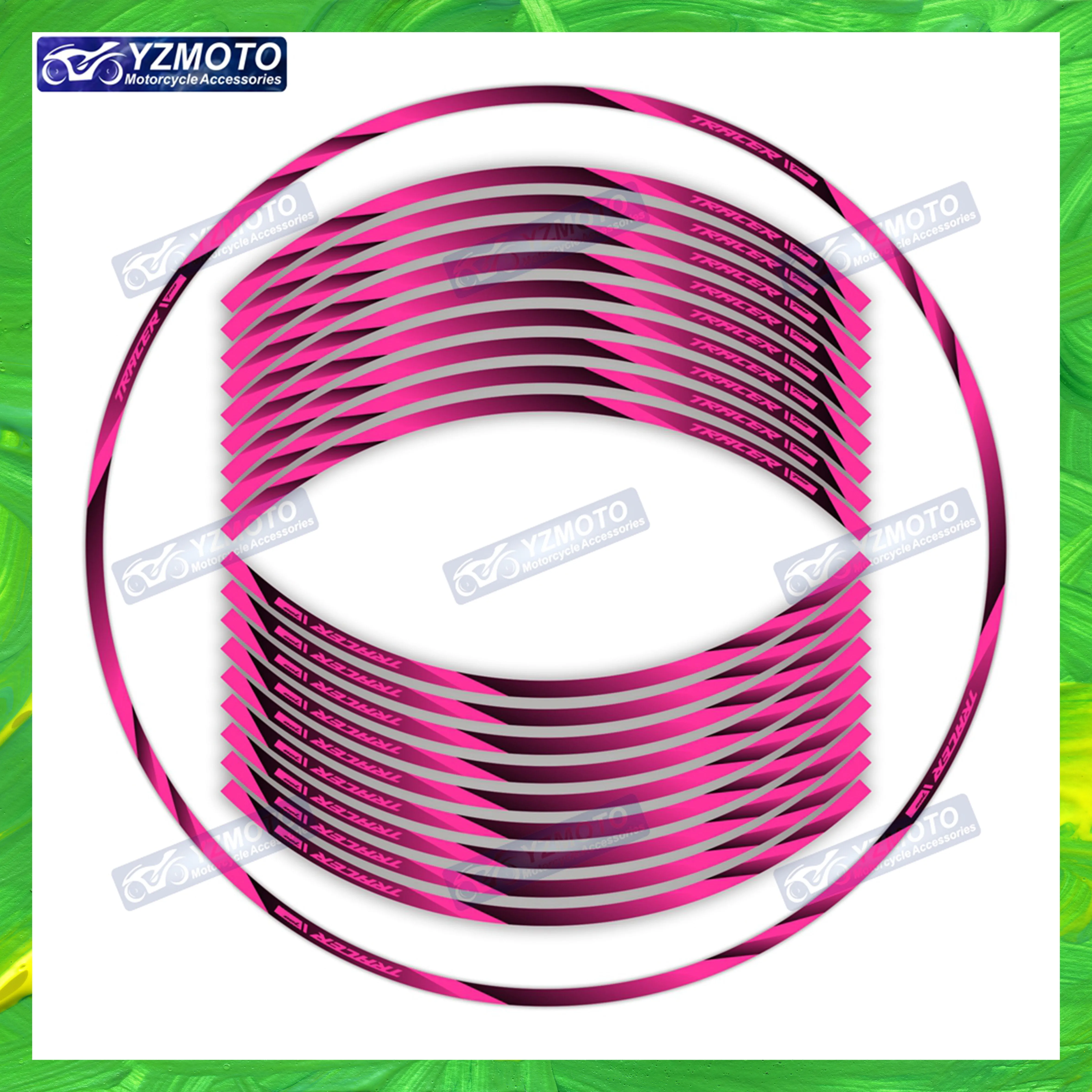 

Для мотоцикла TRACER700 TRACER 700 17-дюймовая наклейка на переднюю и заднюю ступицу колеса, светоотражающая водонепроницаемая наклейка на обод, украшение