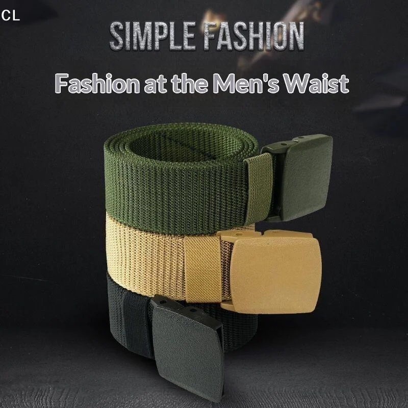 AttireTroveAutomatic Buckle Nylon Belt Outdoor Hunting Multifunctional Tactical Canvas Belt High Quality Men Belt