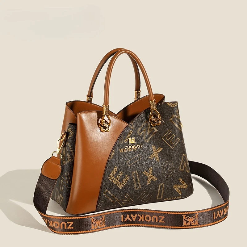 

2025 SS Architectural Tote Bag, Multi-Way Convertible Top Handle & Shoulder Purse for Women, Spacious Day to Night Carryall