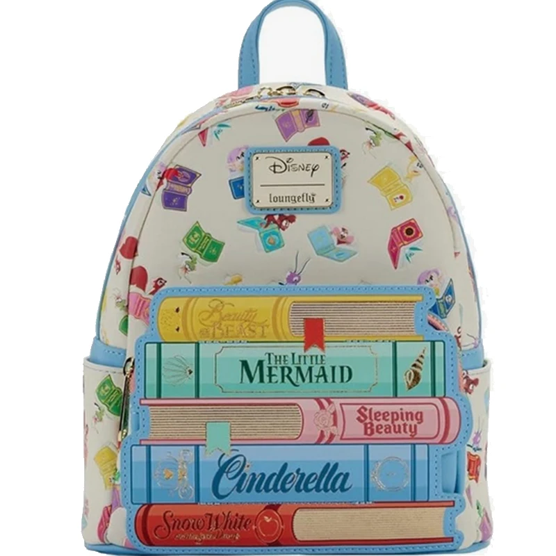 Moments Finding Nemo Darla Fish Tank Mini mochila con estampado de dibujos animados de cuero PU para mujer mochila rosa bolso