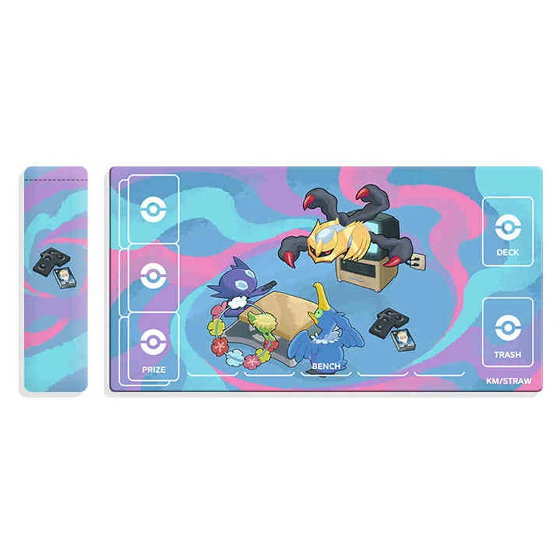 300X580X2Mm New Cartoon Ptcg Sableye Murkrow Card Card Battle Mat Ptcg Single Player Board Game Card Battle Table Mat Gift Toys