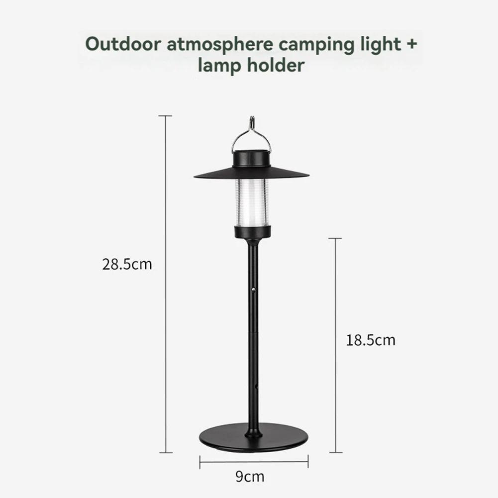 A72Z Outdoor Camping Desktop Atmosphere Light Portable Camping Decorative Lights Retro Camp Tent Light Hanging Lamp B