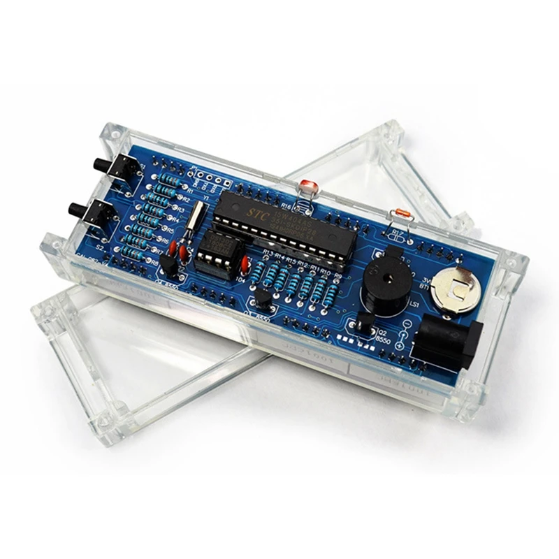 Digitale Uhr Kit 1 Zoll LED Digital Tube 51 Mikrocontroller Elektronische Uhr DIY Teile + Shell 1 Set