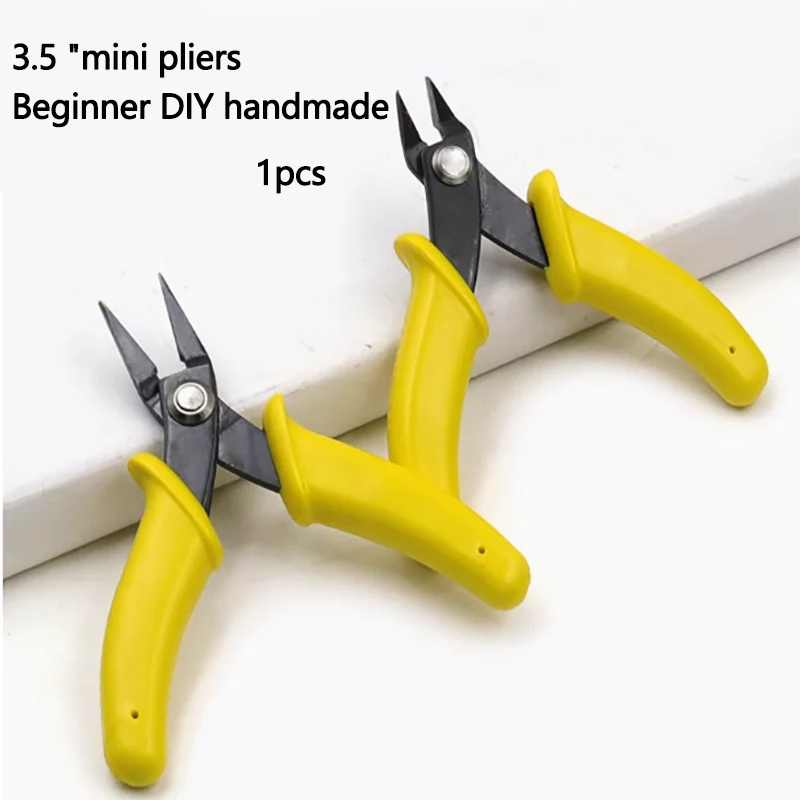 

3.5 "Mini needle nose pliers Diagonal pliers Primary DIY hand pliers Electronic cutting pliers Water nose pliers