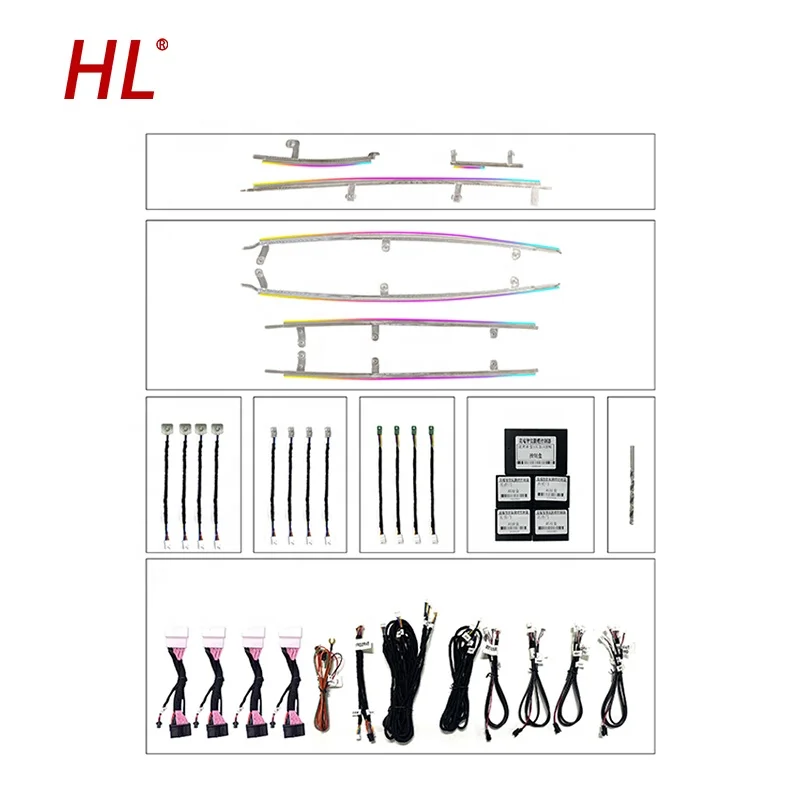 Modern Design Car Modification 64 Color Interior Environment Lighting Dynamics Ambient Light for Volvo S90/V90 2017-2024