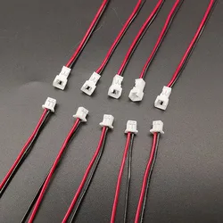 5Pairs Mini Micro JST 1.25 1.25mm Pitch 2 Pin Connector Male Plug and Female Socket with Wire Cable 28AWG 15CM